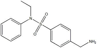 4-(aminomethyl)-N-ethyl-N-phenylbenzenesulfonamide 结构式