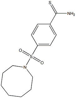 4-(azocane-1-sulfonyl)benzene-1-carbothioamide 结构式