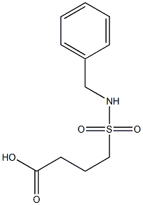 4-(benzylsulfamoyl)butanoic acid 结构式