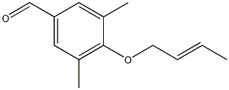 4-(but-2-en-1-yloxy)-3,5-dimethylbenzaldehyde 结构式