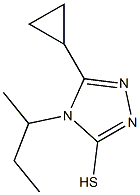 4-(butan-2-yl)-5-cyclopropyl-4H-1,2,4-triazole-3-thiol 结构式