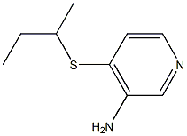 4-(butan-2-ylsulfanyl)pyridin-3-amine 结构式