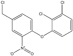 4-(chloromethyl)-1-(2,3-dichlorophenoxy)-2-nitrobenzene 结构式