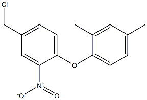 4-(chloromethyl)-1-(2,4-dimethylphenoxy)-2-nitrobenzene 结构式