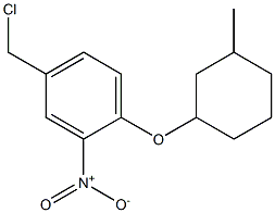 4-(chloromethyl)-1-[(3-methylcyclohexyl)oxy]-2-nitrobenzene 结构式