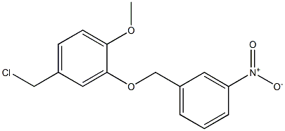 4-(chloromethyl)-1-methoxy-2-[(3-nitrophenyl)methoxy]benzene 结构式