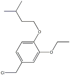 4-(chloromethyl)-2-ethoxy-1-(3-methylbutoxy)benzene 结构式