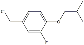 4-(chloromethyl)-2-fluoro-1-(2-methylpropoxy)benzene 结构式