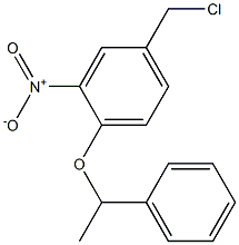 4-(chloromethyl)-2-nitro-1-(1-phenylethoxy)benzene 结构式