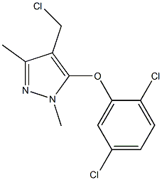 4-(chloromethyl)-5-(2,5-dichlorophenoxy)-1,3-dimethyl-1H-pyrazole 结构式