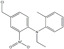 4-(chloromethyl)-N-ethyl-N-(2-methylphenyl)-2-nitroaniline 结构式