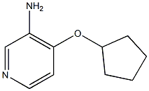 4-(cyclopentyloxy)pyridin-3-amine 结构式