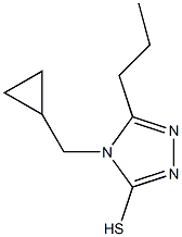 4-(cyclopropylmethyl)-5-propyl-4H-1,2,4-triazole-3-thiol 结构式