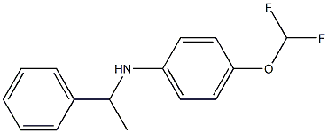 4-(difluoromethoxy)-N-(1-phenylethyl)aniline 结构式