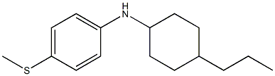 4-(methylsulfanyl)-N-(4-propylcyclohexyl)aniline 结构式