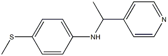 4-(methylsulfanyl)-N-[1-(pyridin-4-yl)ethyl]aniline 结构式