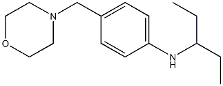 4-(morpholin-4-ylmethyl)-N-(pentan-3-yl)aniline 结构式