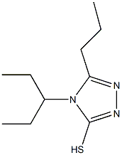 4-(pentan-3-yl)-5-propyl-4H-1,2,4-triazole-3-thiol 结构式