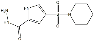 4-(piperidin-1-ylsulfonyl)-1H-pyrrole-2-carbohydrazide 结构式