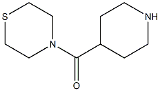 4-(piperidin-4-ylcarbonyl)thiomorpholine 结构式