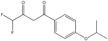 4,4-difluoro-1-[4-(propan-2-yloxy)phenyl]butane-1,3-dione 结构式