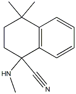 4,4-dimethyl-1-(methylamino)-1,2,3,4-tetrahydronaphthalene-1-carbonitrile 结构式