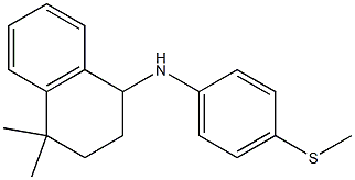 4,4-dimethyl-N-[4-(methylsulfanyl)phenyl]-1,2,3,4-tetrahydronaphthalen-1-amine 结构式
