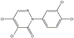 4,5-dichloro-2-(3,4-dichlorophenyl)pyridazin-3(2H)-one 结构式