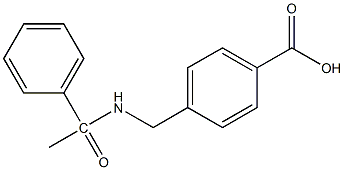 4-[(1-phenylacetamido)methyl]benzoic acid 结构式