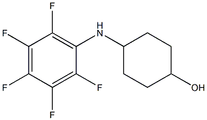 4-[(2,3,4,5,6-pentafluorophenyl)amino]cyclohexan-1-ol 结构式