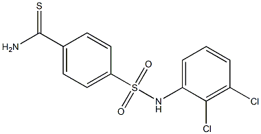4-[(2,3-dichlorophenyl)sulfamoyl]benzene-1-carbothioamide 结构式