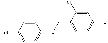 4-[(2,4-dichlorophenyl)methoxy]aniline 结构式