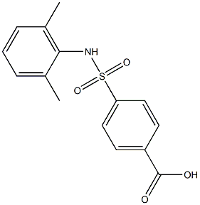 4-[(2,6-dimethylphenyl)sulfamoyl]benzoic acid 结构式