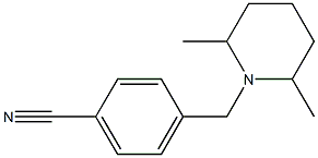 4-[(2,6-dimethylpiperidin-1-yl)methyl]benzonitrile 结构式