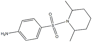 4-[(2,6-dimethylpiperidine-1-)sulfonyl]aniline 结构式