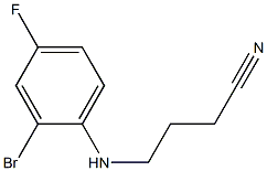 4-[(2-bromo-4-fluorophenyl)amino]butanenitrile 结构式