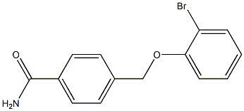 4-[(2-bromophenoxy)methyl]benzamide 结构式