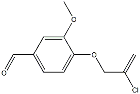 4-[(2-chloroprop-2-enyl)oxy]-3-methoxybenzaldehyde 结构式