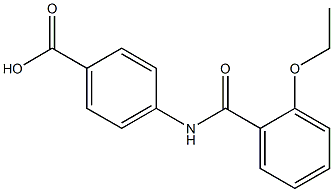 4-[(2-ethoxybenzoyl)amino]benzoic acid 结构式