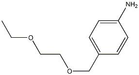 4-[(2-ethoxyethoxy)methyl]aniline 结构式