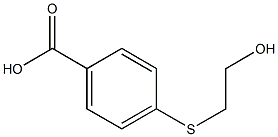 4-[(2-hydroxyethyl)sulfanyl]benzoic acid 结构式