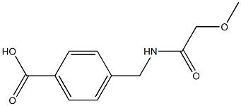 4-[(2-methoxyacetamido)methyl]benzoic acid 结构式