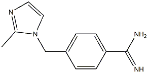 4-[(2-methyl-1H-imidazol-1-yl)methyl]benzenecarboximidamide 结构式