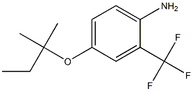 4-[(2-methylbutan-2-yl)oxy]-2-(trifluoromethyl)aniline 结构式