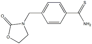 4-[(2-oxo-1,3-oxazolidin-3-yl)methyl]benzene-1-carbothioamide 结构式