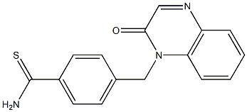 4-[(2-oxoquinoxalin-1(2H)-yl)methyl]benzenecarbothioamide 结构式