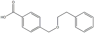 4-[(2-phenylethoxy)methyl]benzoic acid 结构式