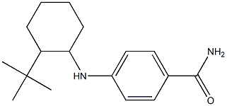 4-[(2-tert-butylcyclohexyl)amino]benzamide 结构式