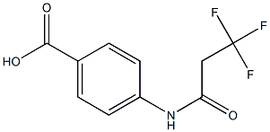 4-[(3,3,3-trifluoropropanoyl)amino]benzoic acid 结构式