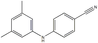 4-[(3,5-dimethylphenyl)amino]benzonitrile 结构式